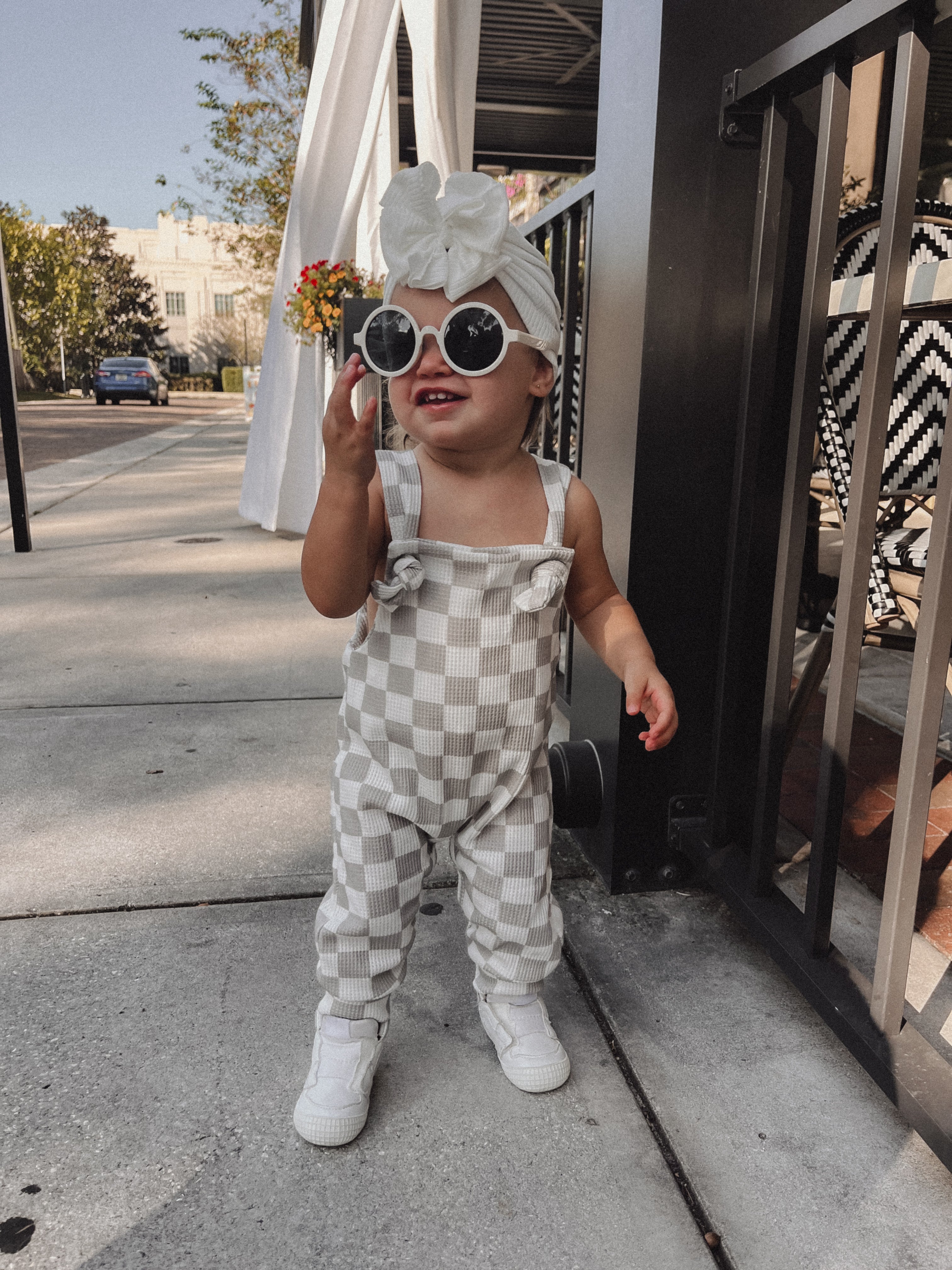 Ziggy Checkered Romper - Barely Tamed