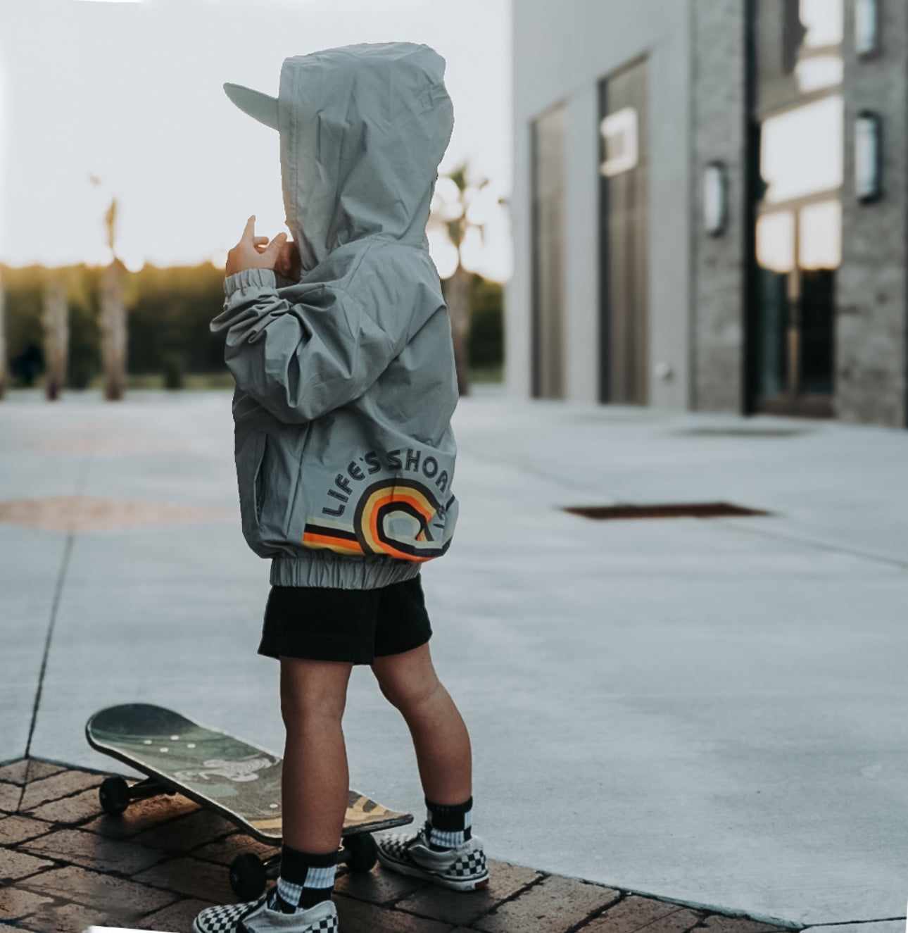 Hooded Steezy Windbreaker - Barely Tamed